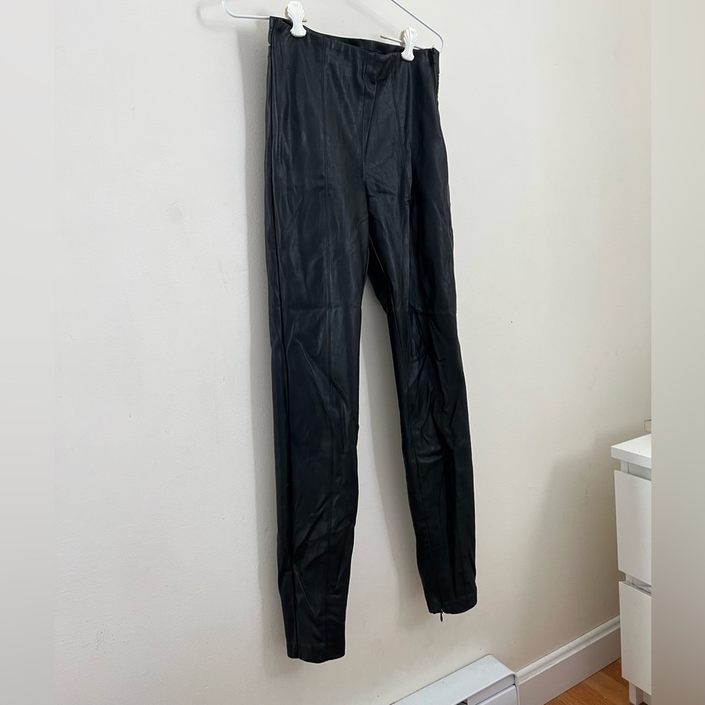 Zara skinny faux leather pants, size XS